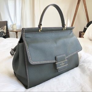 Kate spade green top handle satchel
